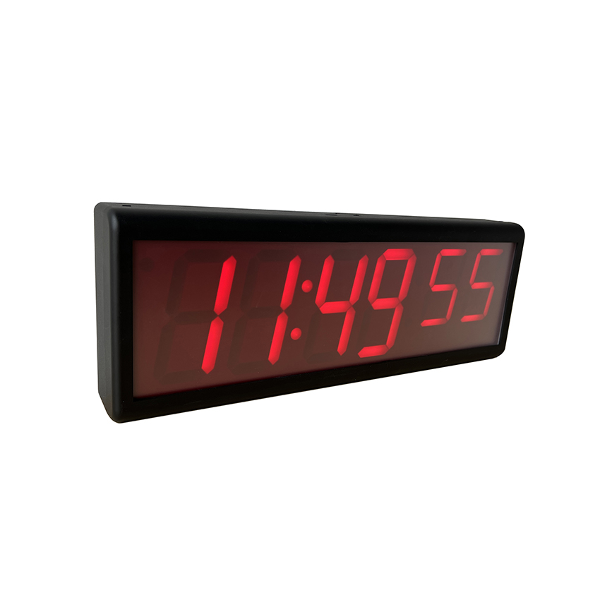 ساعة إنترنت متزامنة بستة أرقام مقاس 4 بوصات مع ألوان LED متعددة، مقاس 4 بوصات HH، 4 بوصات MM، 3 بوصات