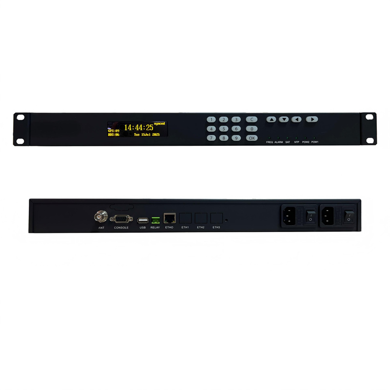 خادم بروتوكول الوقت NTP عالي الدقة لشبكة بيدو GPS مع منفذ LAN واحد