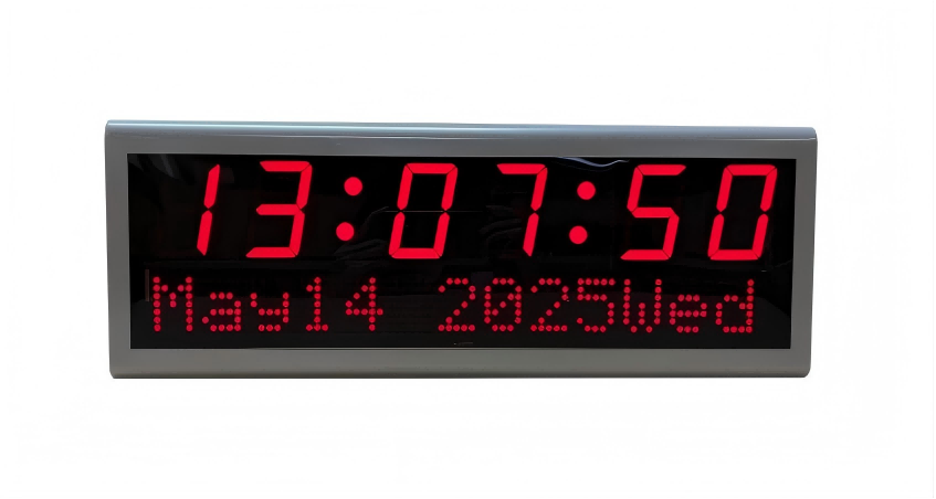 Custom PoE digital clock