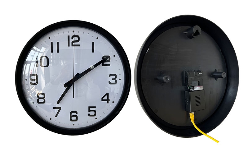 high-precision 13.7inch PoE analog clock