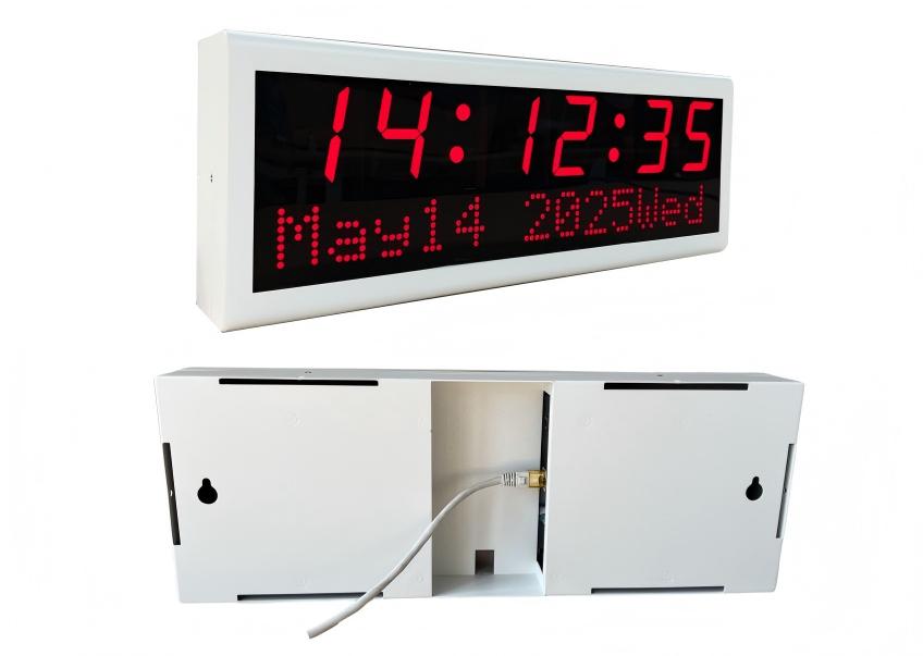 Automatic DST Reset PoE Digital Clock